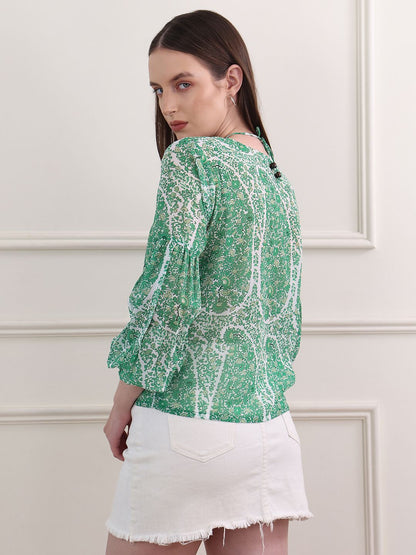 Obshivka  Printed Paisley Top