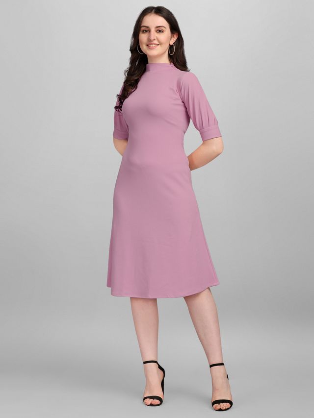 Women Purple A-Line dress