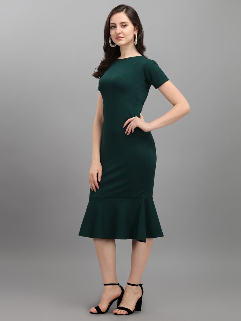 Women Green Bodycon dress