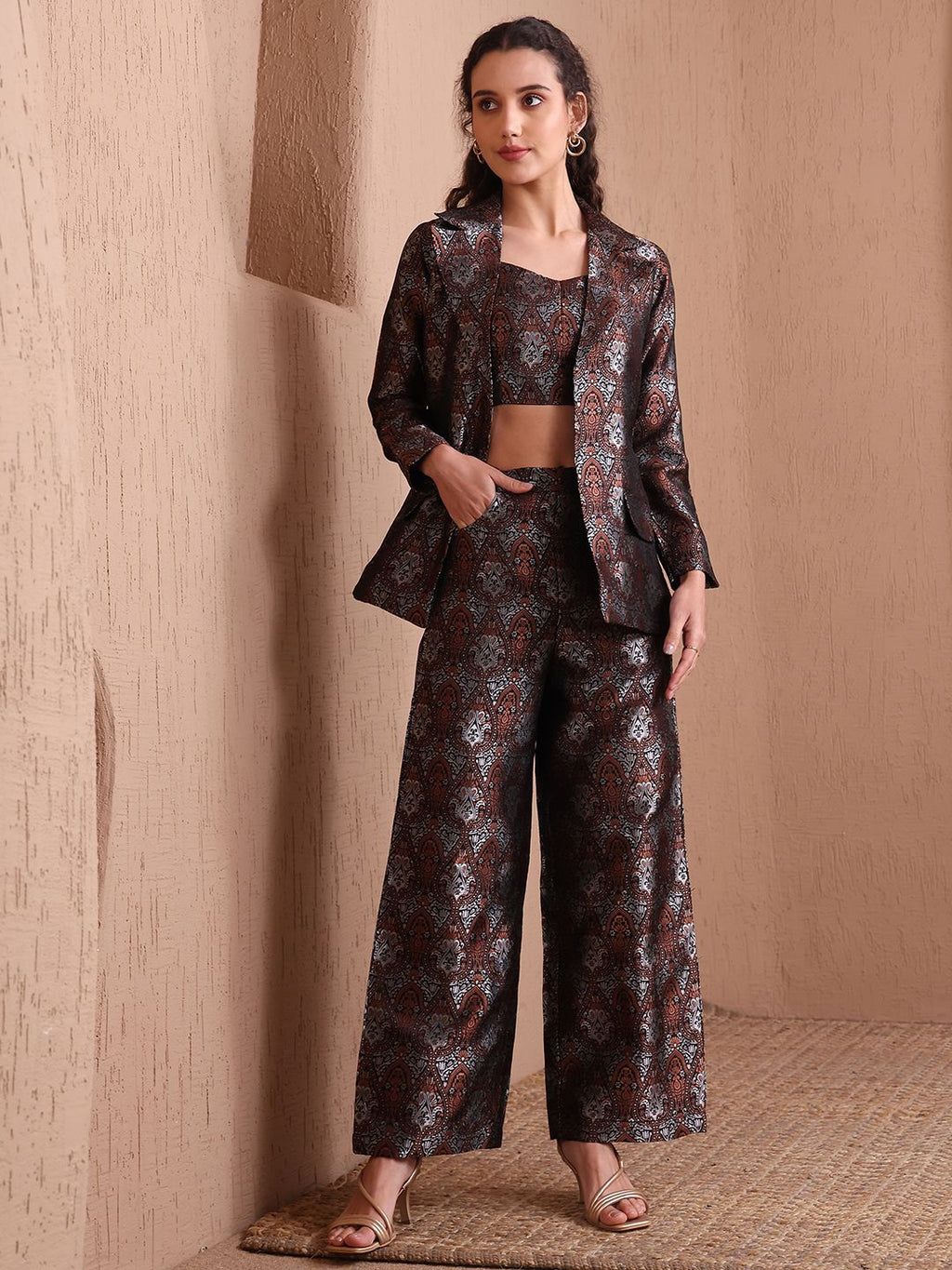 Obshivka Women’s Black Printed Co-Ords