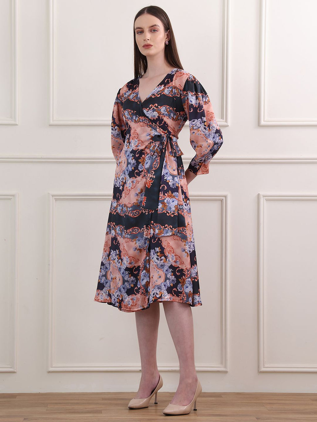 Obshivka  Printed Wrap Dress