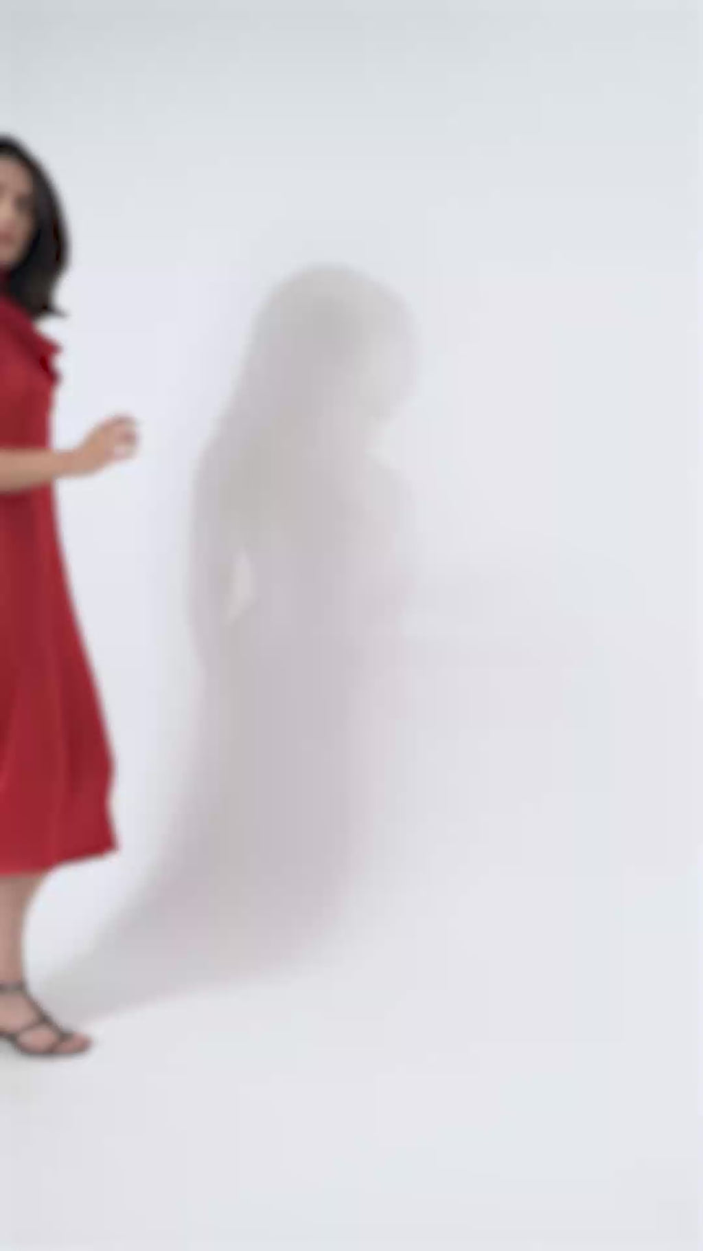 Women's Fit & Flared Red Dress