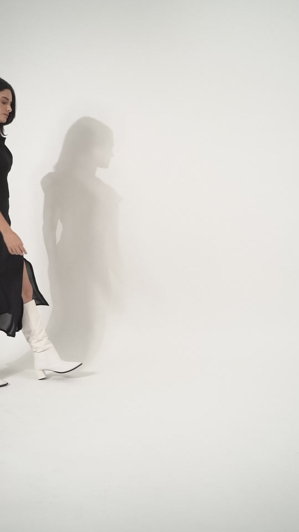 Women Fit & Flared Black Solid Dress