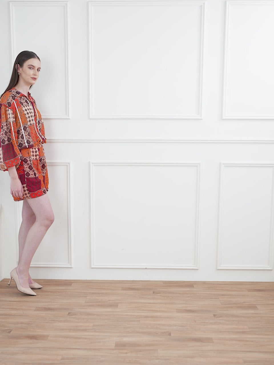 Obshivka   Maroon Printed Co-Ords