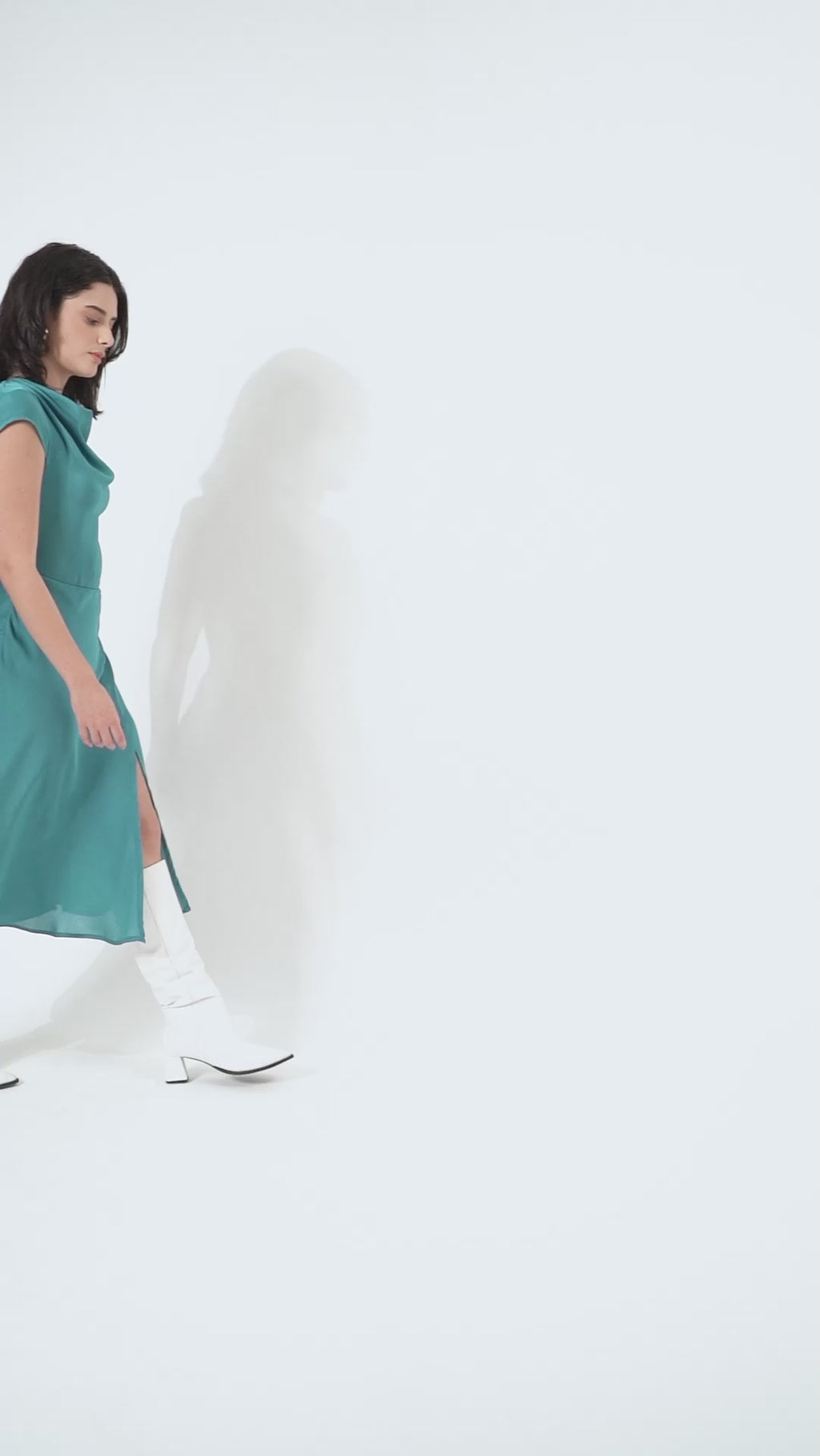 Women Fit & Flared Black Blue Dress