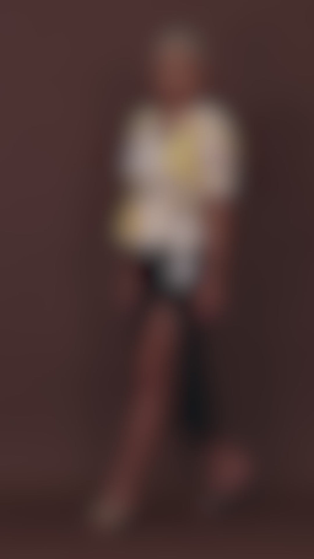 Wrap Style Floral Yellow Top