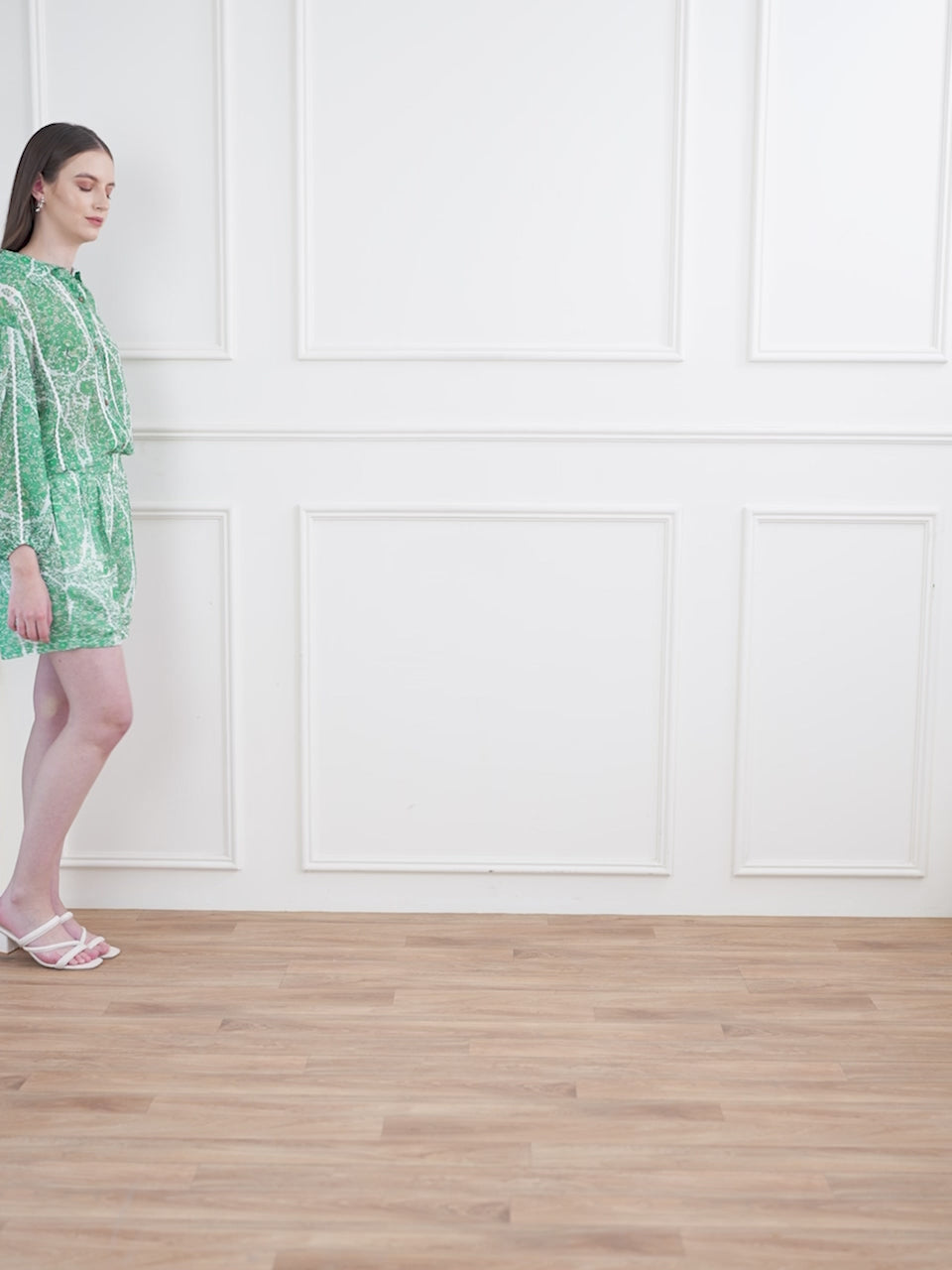 Obshivka   Green Printed Co-Ords