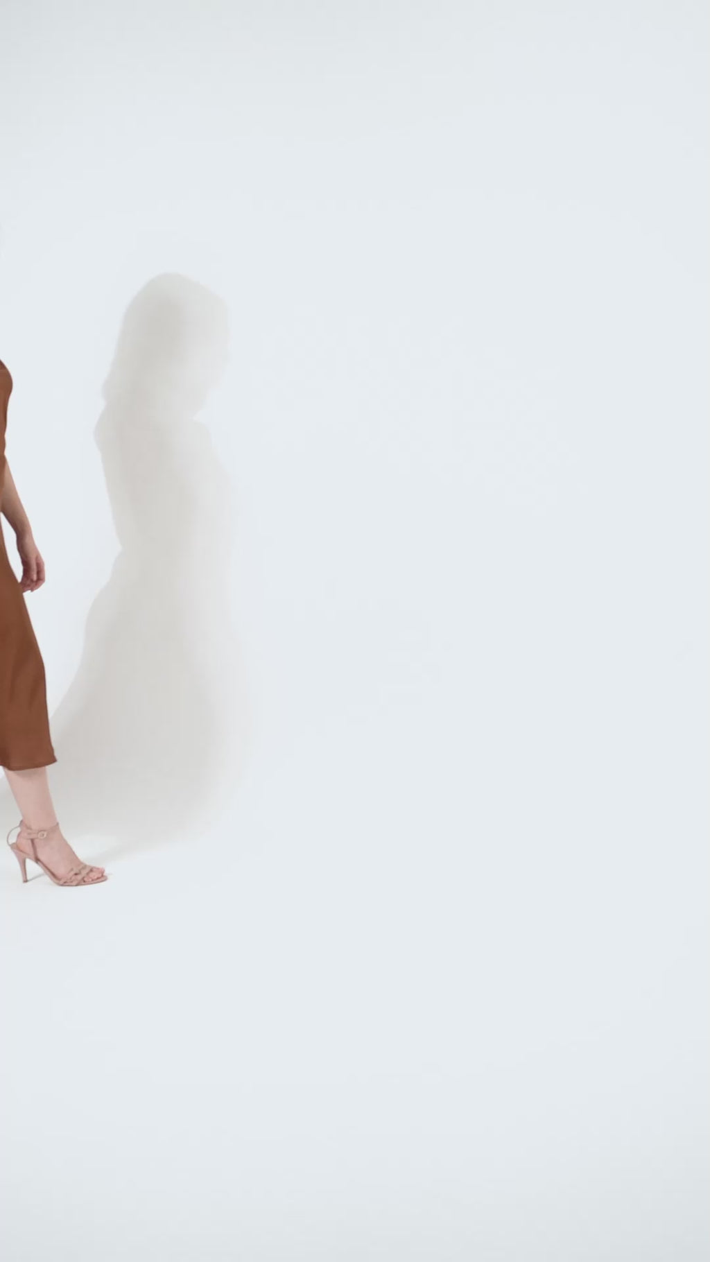 Women Fit & Flared Brown Solid Dress