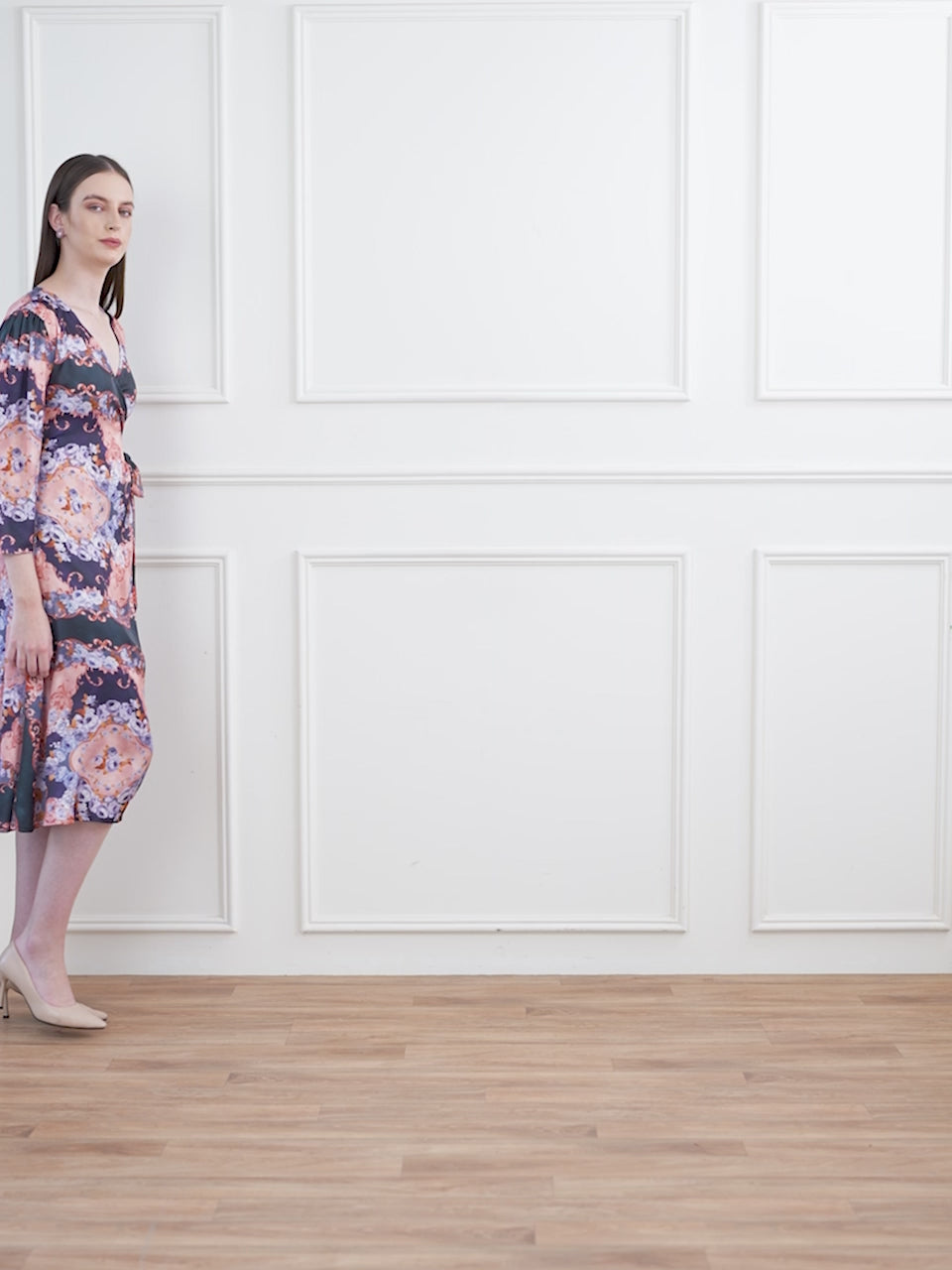 Obshivka  Printed Wrap Dress