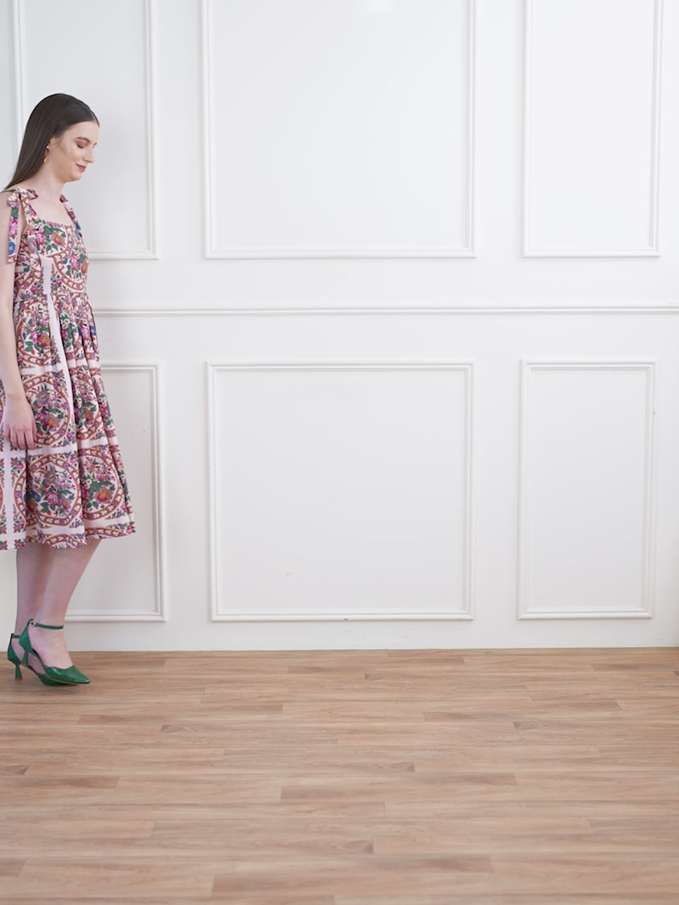 Obshivka  Printed Fit and Flare Dress